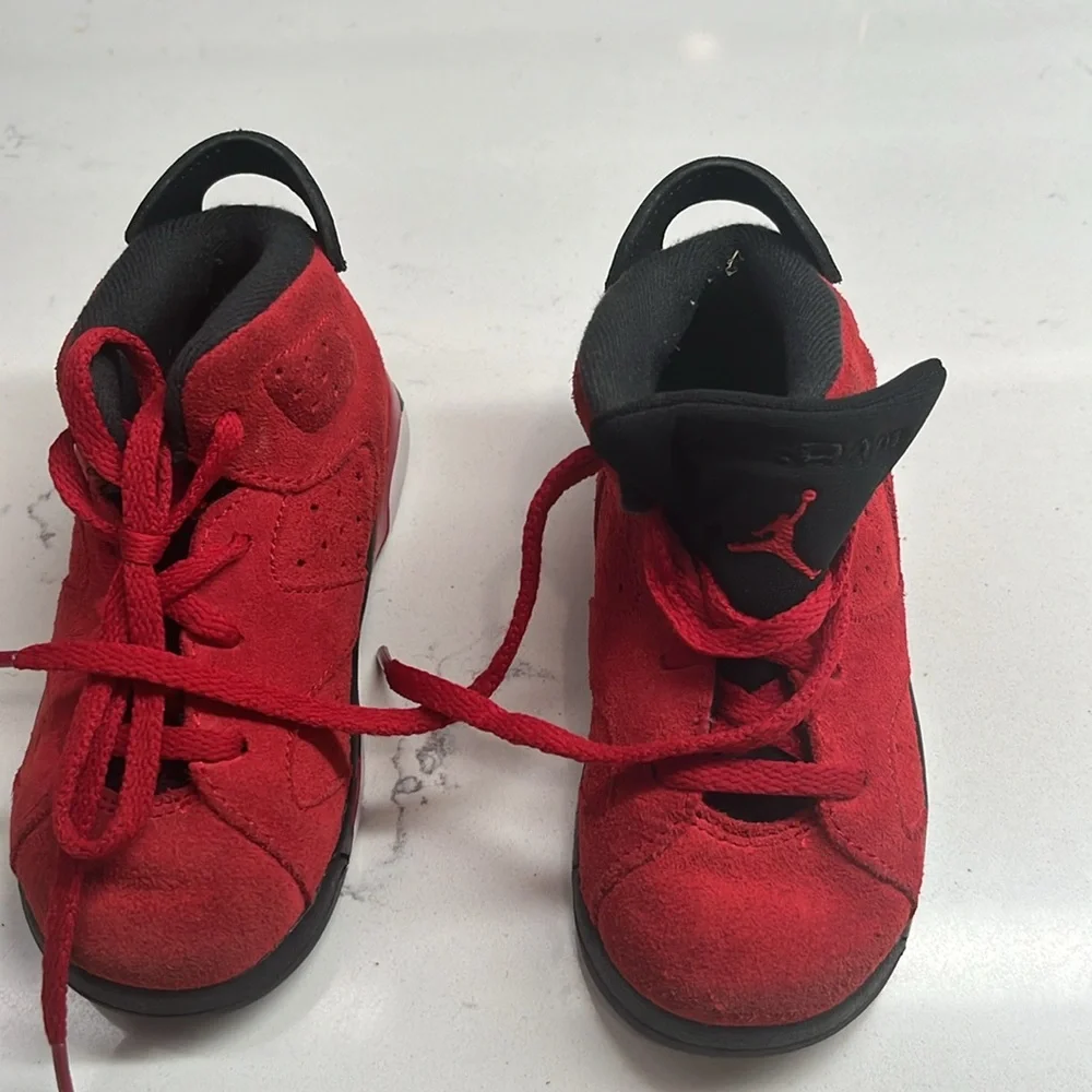 Nike Air Jordan 6 Retro Toro Toddler‎ Size 8C Athletic Shoes Sneakers DV3605-600